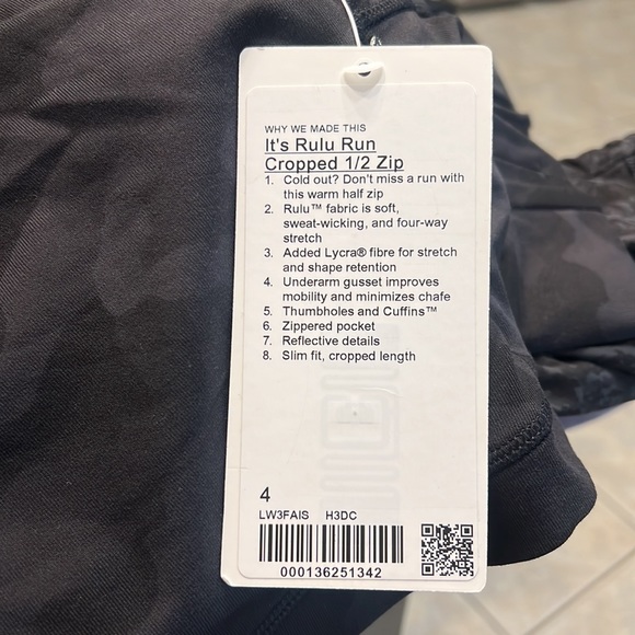Lululemon Its Rulu Run Cropped Half-Zip - Picture 7 of 12